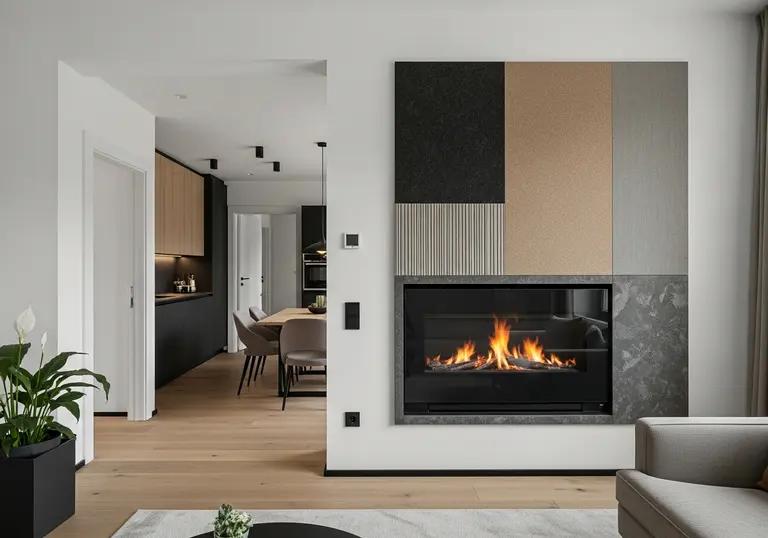 Designová výmalba interiéru – ukázka hladké prémiové stěny